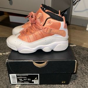 Girls Jordan 6 Rings ‘light madder root’